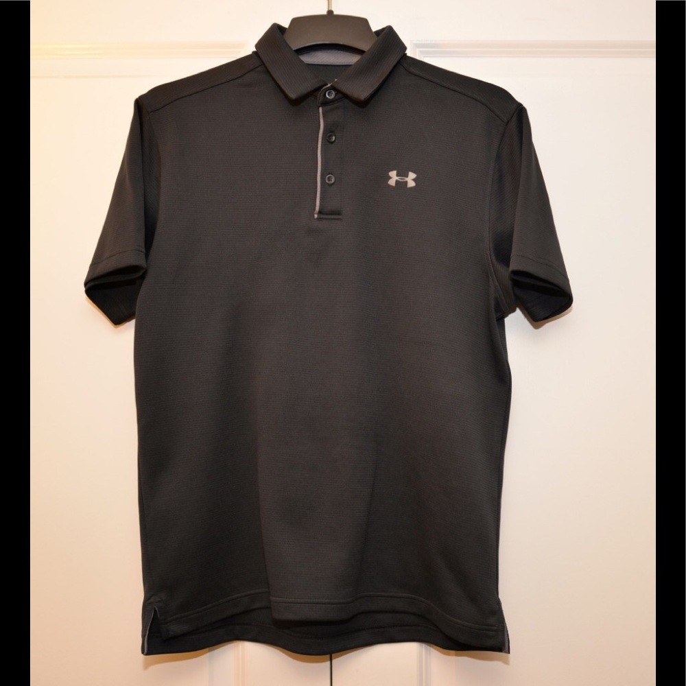 Under Armour black logo polo